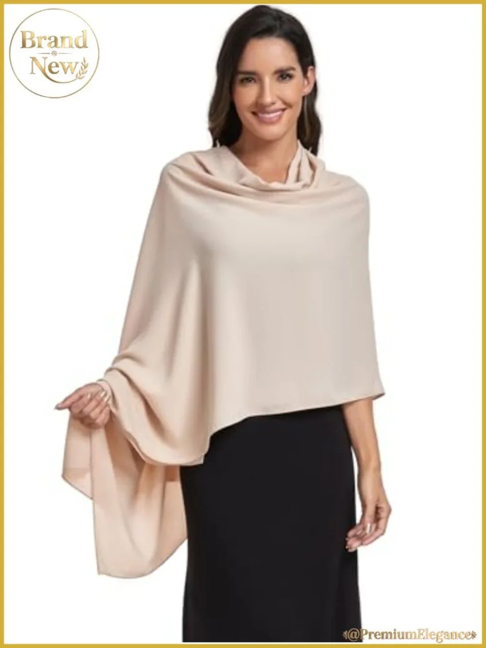 Womens Chiffon Shawl Wrap Wedding Pashmina Evening Bridal